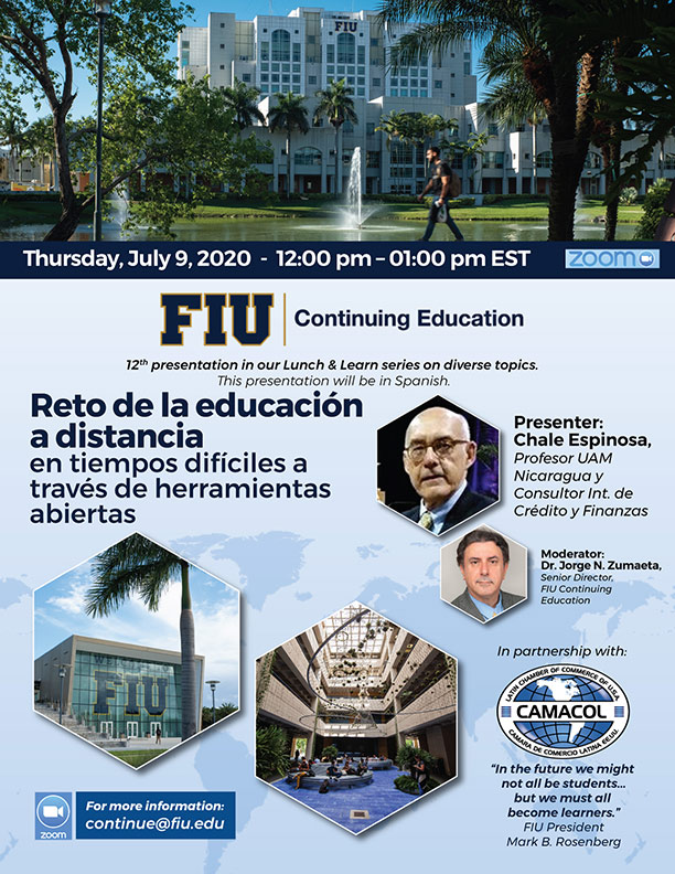 FIU online Seminar Julio 2