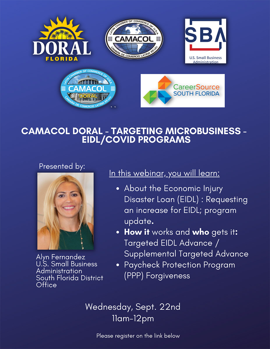 CAMACOL Doral - Targeting Microbusiness - EIDL/COVID Programs