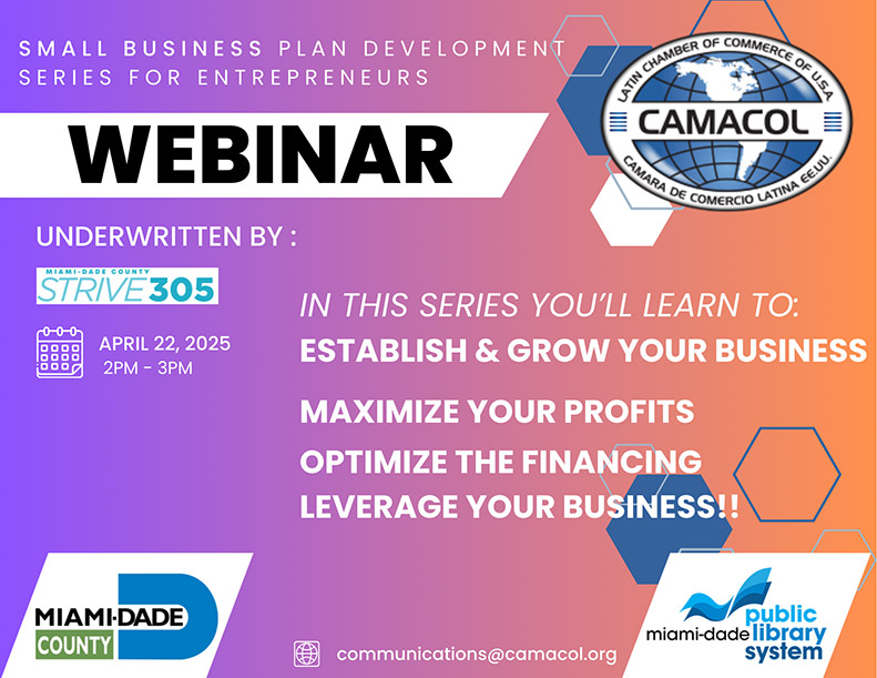 Webinar Small business plan development series for entrepreneurs