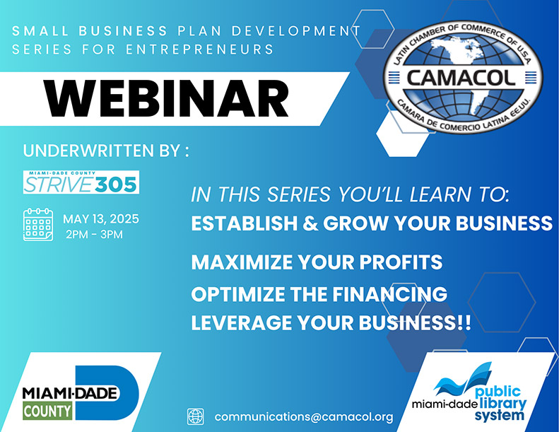 Webinar Small business plan development series for entrepreneurs