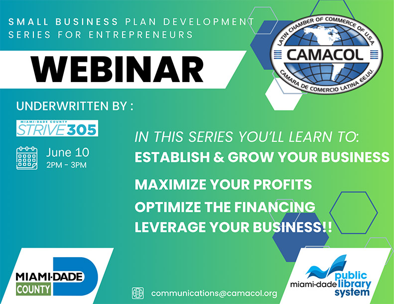Webinar Small business plan development series for entrepreneurs